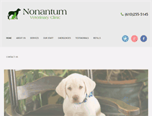Tablet Screenshot of nonantumvet.com